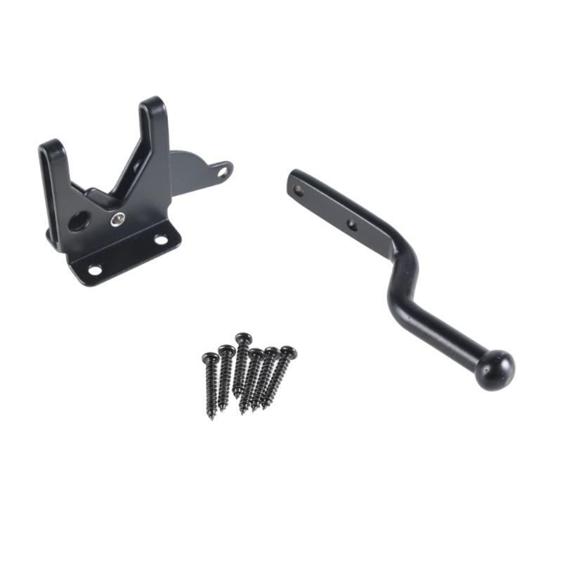 

Надежные стальные защелки для ворот с винтами, легкая установка, самозакрывающиеся дверные задвижки, самоблокирующиеся предохранительные защелки для наружного использования