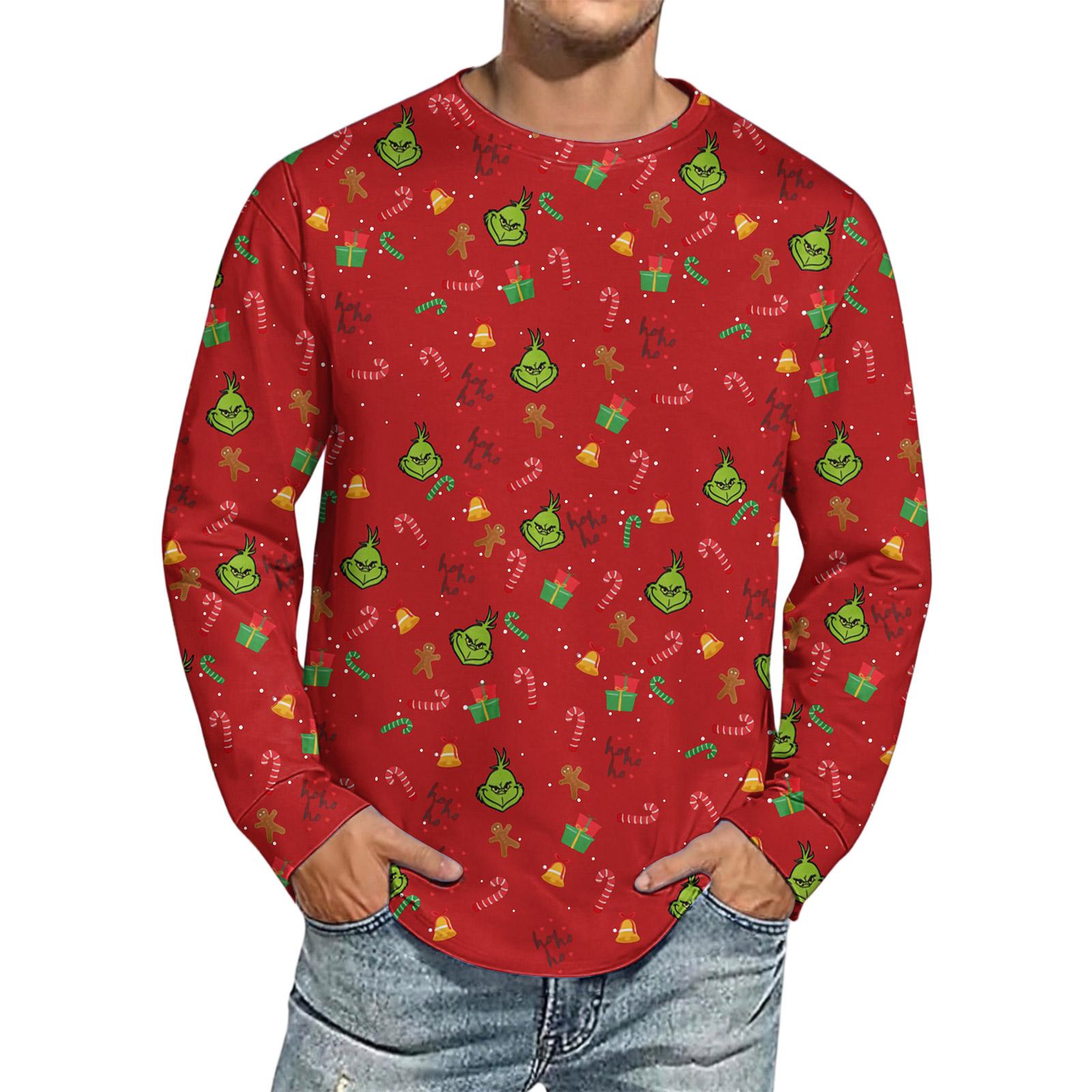 

Мужская рождественская рубашка с принтом, имитация хлопка, с длинным рукавом XL жёлтый