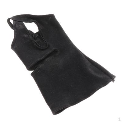 Disfraz de Tela para Muñeca 1/6 Vestido de Cóctel sin Mangas con Cuello Halter para Partes del Cuerpo Femenino de 12 Pulgadas
