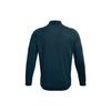 Under Armour Rush Logo High Neck Solid Color Sports T-Shirt Men Tops Blue 1366168-413