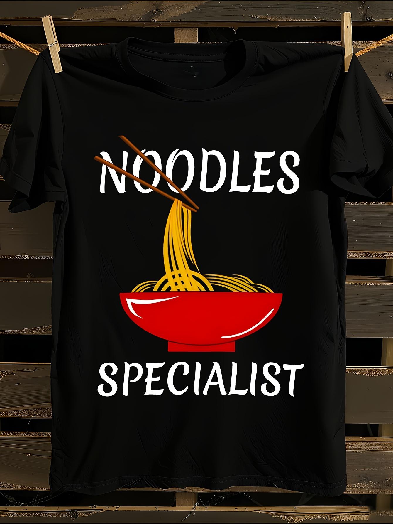 Funny Ramen Noodle Specialist Graphic Tshirt L