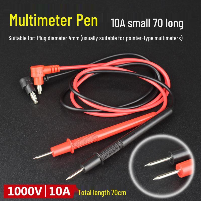 Extra Fine Silicone Multimeter Test Leads with Super Sharp Long Needle Probes