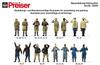 Preiser Scale Soviet Pilot Ground Crew Plastic Model Kit GP72543 1/72 & (6 Figures) 1941-45 (Personnel)