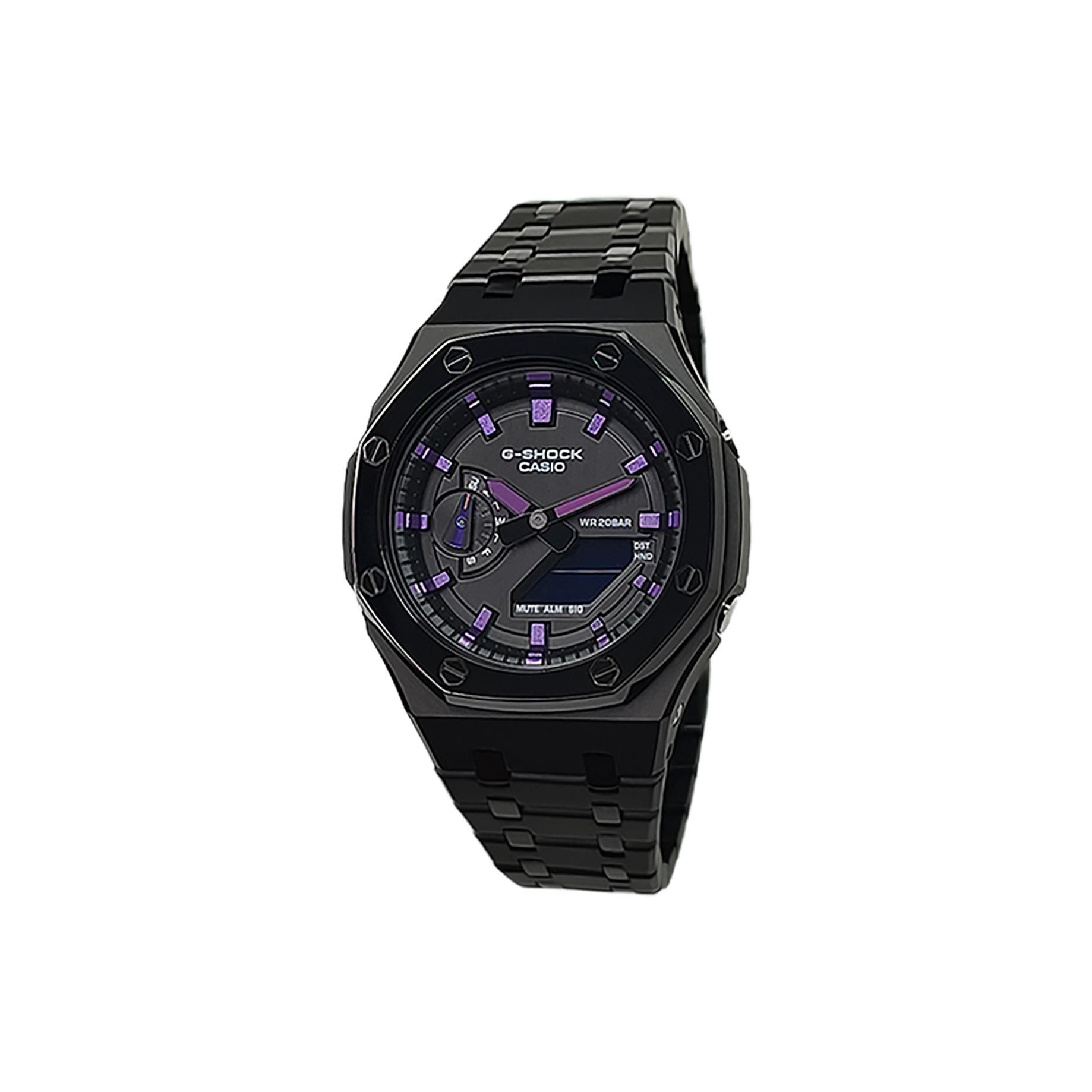 

CASIO Custom Collection Electronic Movement Stainless Steel Strap Watch Men s Watches Black Dial GA-2100SKE-7A(Watch3--) Black Strap