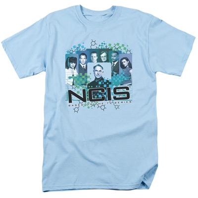 NCIS Besetzung Herren T-Shirt Hellblau Offiziell Lizenziert
