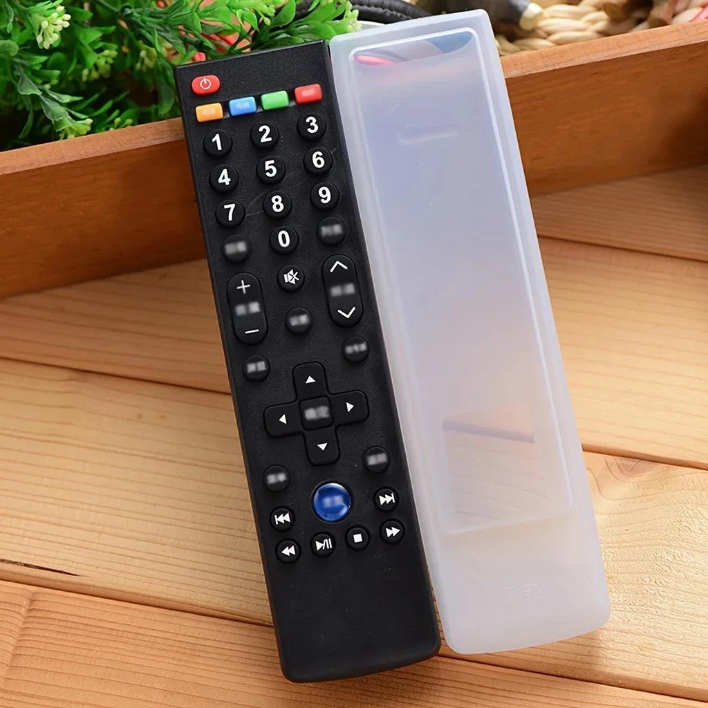 1pc-Silicone Cover Case Transparent Remote Control Cover for TV Air Conditioner Dustproof Protective Case