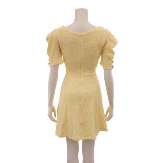 GRAXIA Midi Flared Perfect for Hostess and Short Made of Soccer Size Small Women's Dress, A-Line Dress, Hostesses, Clubs, Lounges, Sleeves,