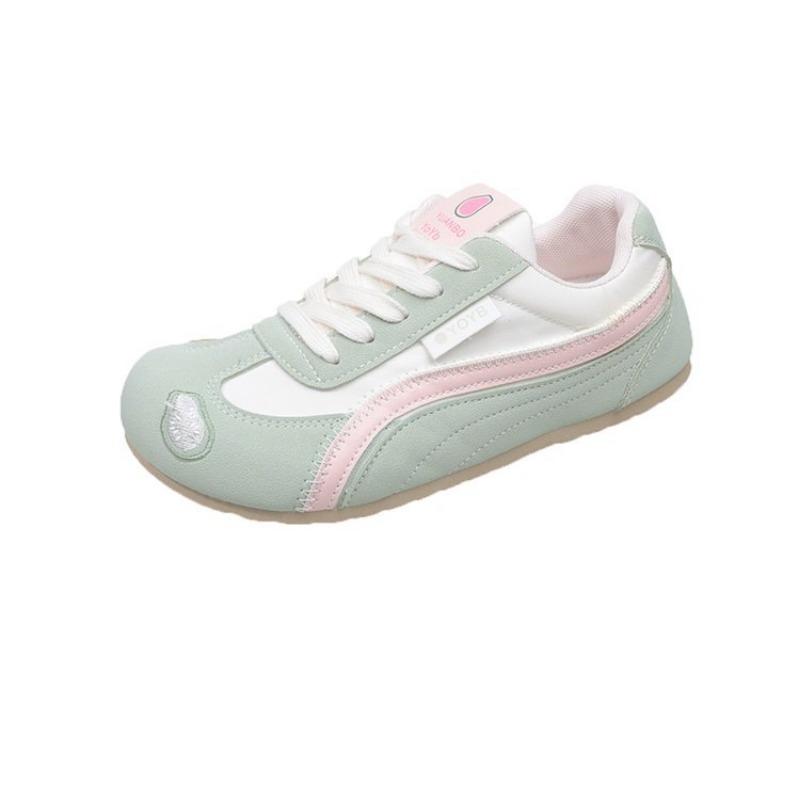 Candy Color Flat Bottom Round Head Sports Shoes Autumn New Fashion Versatile Casual Women's Shoes