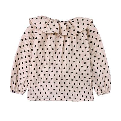 Toddler Baby Girls Summer Polka Dot Ruffle Sleeveless Tunic Cute Lapel Dress