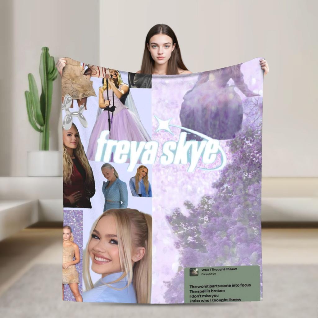 Freya Skye Singer Tour 2026 Blanket Super Soft Warm Throw Blankets for Living Room 50x60 Inches Multiple Sizes Bedspread