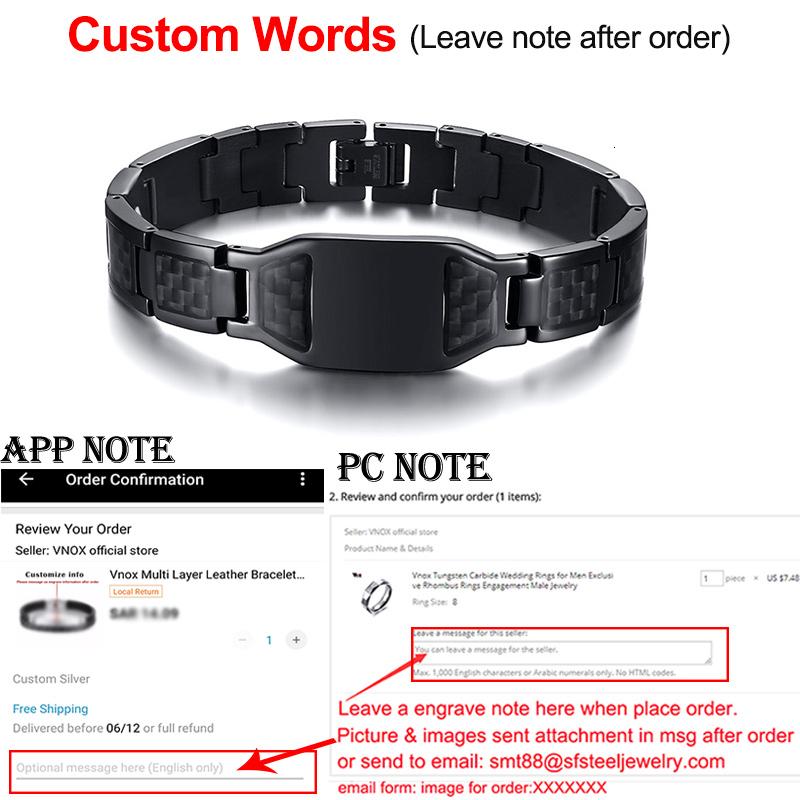 Vnox Personalisierbare Stilvolle Skorpion Kreuz Schild Bilder Kettenarmbänder für Herren mit Einzigartiger Kohlefaser Personalisierter Schmuck Geschenke für Ihn