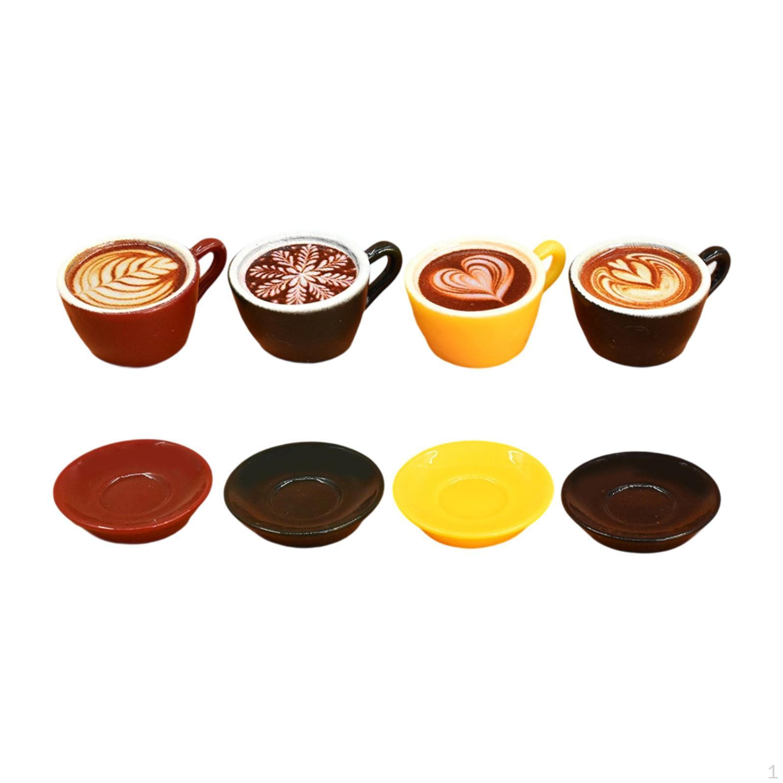 

Набор кофейных чашек для кукольного домика 8pcs