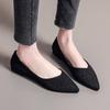 Single shoes women pointed flat shoes lady fashion ladyshoes work shoes fashion shiny tide