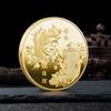 Hot Chinese Fu Koi Commemorative Coin Gold Coin Good Luck To You Color Carp Medal Silver Coins Embossed Metal Craft Badge Gift