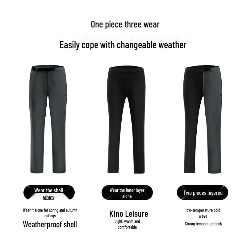 PELLIOT Men's Classic 2.0 3-in-1 Hiking Pants