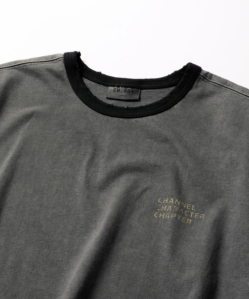 Ssieichisagongsa Signature Logo Pigment Ringer Tee Black