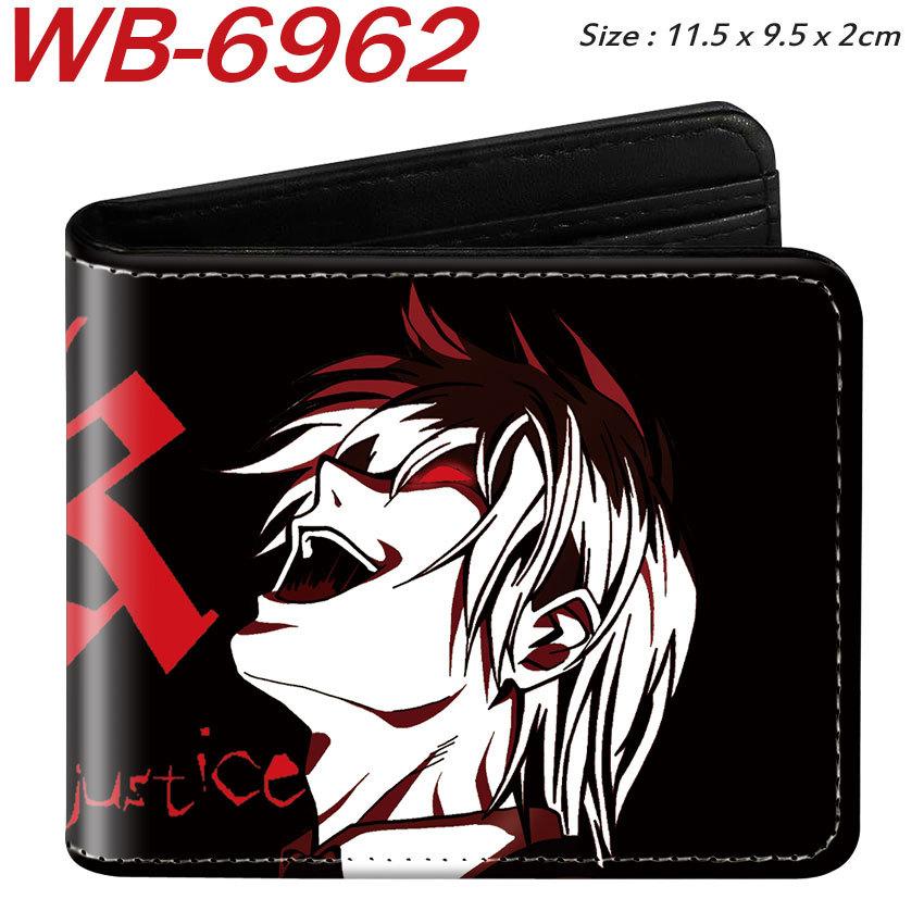 Death Note Geldbörse Anime Vollfarbdruck Kurz Faltbar Kartenhalter Unisex Münzbörse 1 Stück