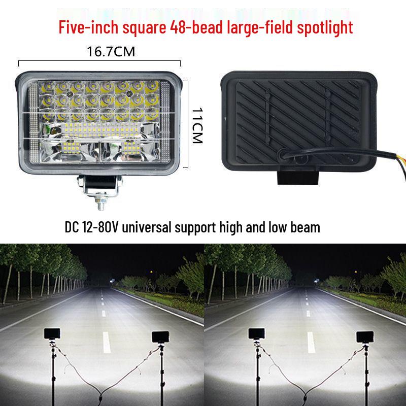 

Универсальный водонепроницаемый светодиодный прожектор 12В-80В для электромобилей, трехколесных велосипедов, грузовиков и мотоциклов