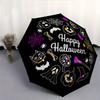 1pc Happy Halloween Theme Automatic Open/CloseUmbrella-CuteUmbrella with Cute Design, Portable 3-Fold Compact Umbrella for Men & Women, Vale