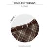 Melanoid Retro Plaid High-Waist Wool Skirt - Women's Trendy Slimming Comfort for Spring/Autumn 2026