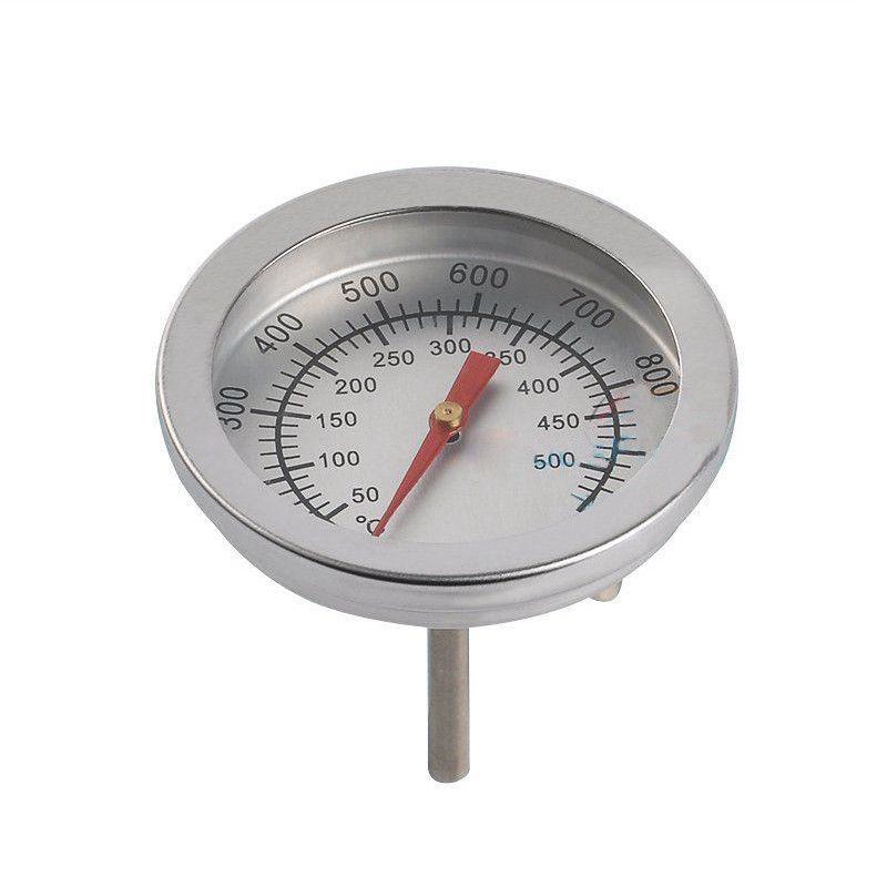 Temp Grill Thermometer 500 ℃ BBQ Barbecue Bimetallic Camping Gauge Grill Stainless Steel 2 inch Outdoor Top 2018 China Mainland