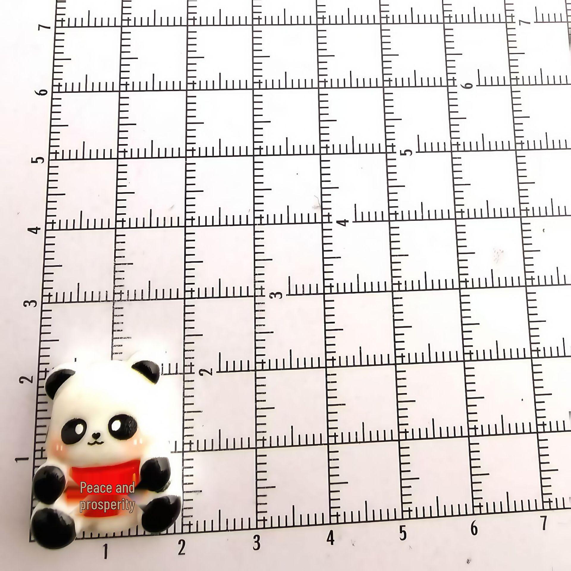 Panda  I Love My Country  Resin Keychain & Phone Case DIY Accessory Small Card