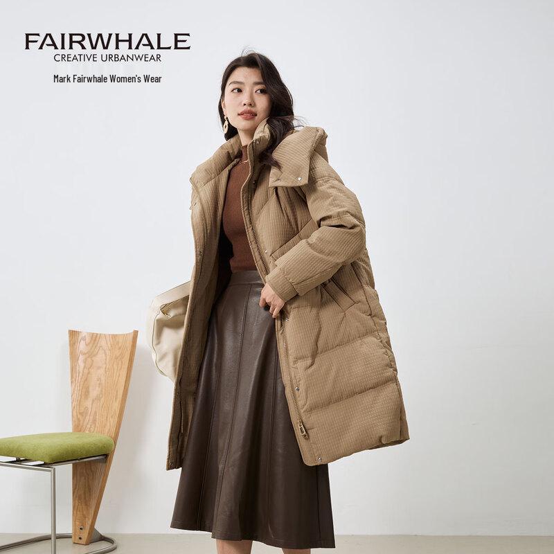 

Mark Fairwhale Women s Long Grid Design Down Jacket M