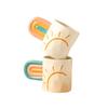 Rainbow Handle Printed Enamel Mug Creative Coffee Water Cups Drink Dessert Milk Cup Cloud Mugs Drinkware
