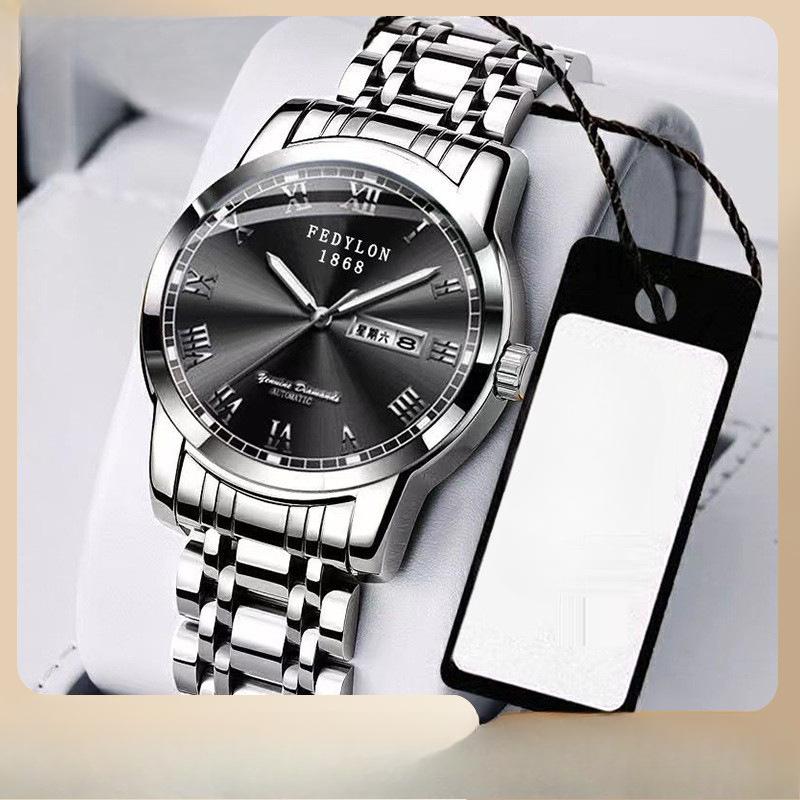 Nou complet automat non-mecanic ceas bărbătesc ceas Flywheel impermeabil luminos la modă Hollow Men's Watch