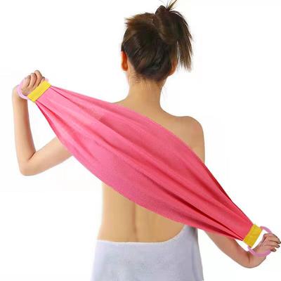 Practical Long Strip Back Bath Towel for Women Men Stretchable Exfoliating Body Scrubber Washcloth Shower Accessories