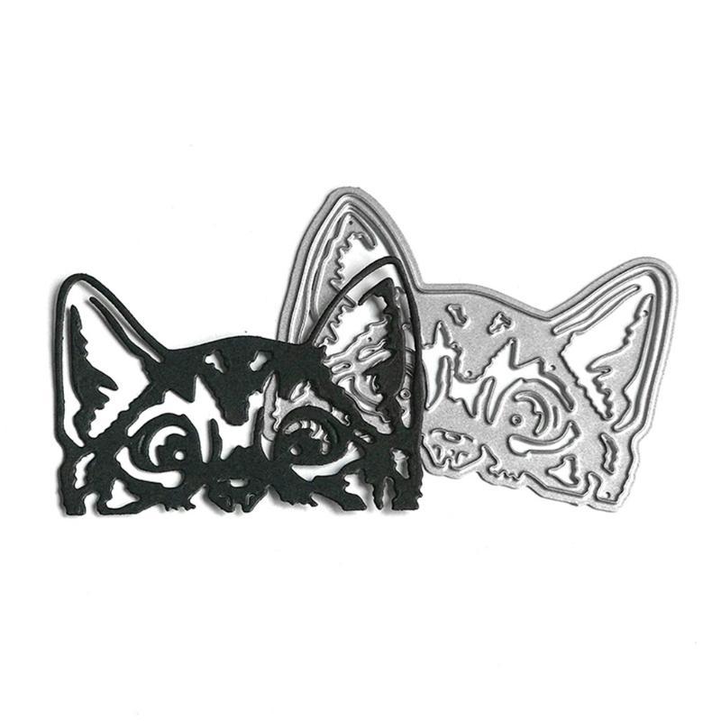 for Cat for Head Metal Cutting Dies Stencil Scrapbooking DIY Album Stamp Paper Card Mold Embossing Decoration Craft