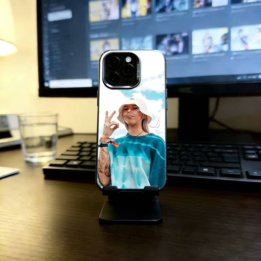 Singer Y-Young Mikos Phone Case For iPhone 17,16,15,14,13,12,11 Plus,Pro Max,XS,Colorful Silver Black Cover
