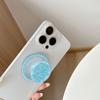 Creative Solid Color Epoxy Pearl Sequin Glitter Mobile Phone Airbag Holder Magnetic Desktop Support Lazy Ring