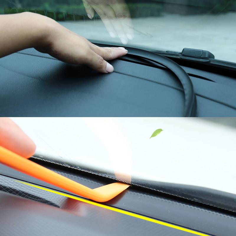New 1.6m Rubber Dashboard Dustproof Gap Filling Sealing Strip Car Windshield Pad New 1.6m Rubber Dashboard Dustproof Gap Filling Sealing Strip Car Windshield Pad