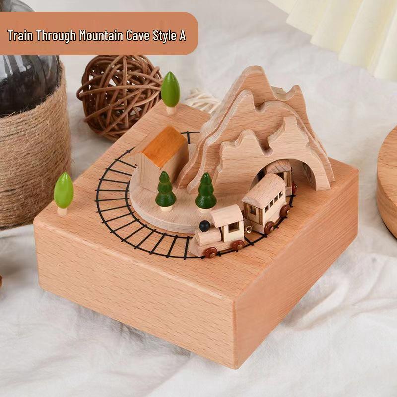 Spring-Wound Birthday Musical Jewelry Box for Girls