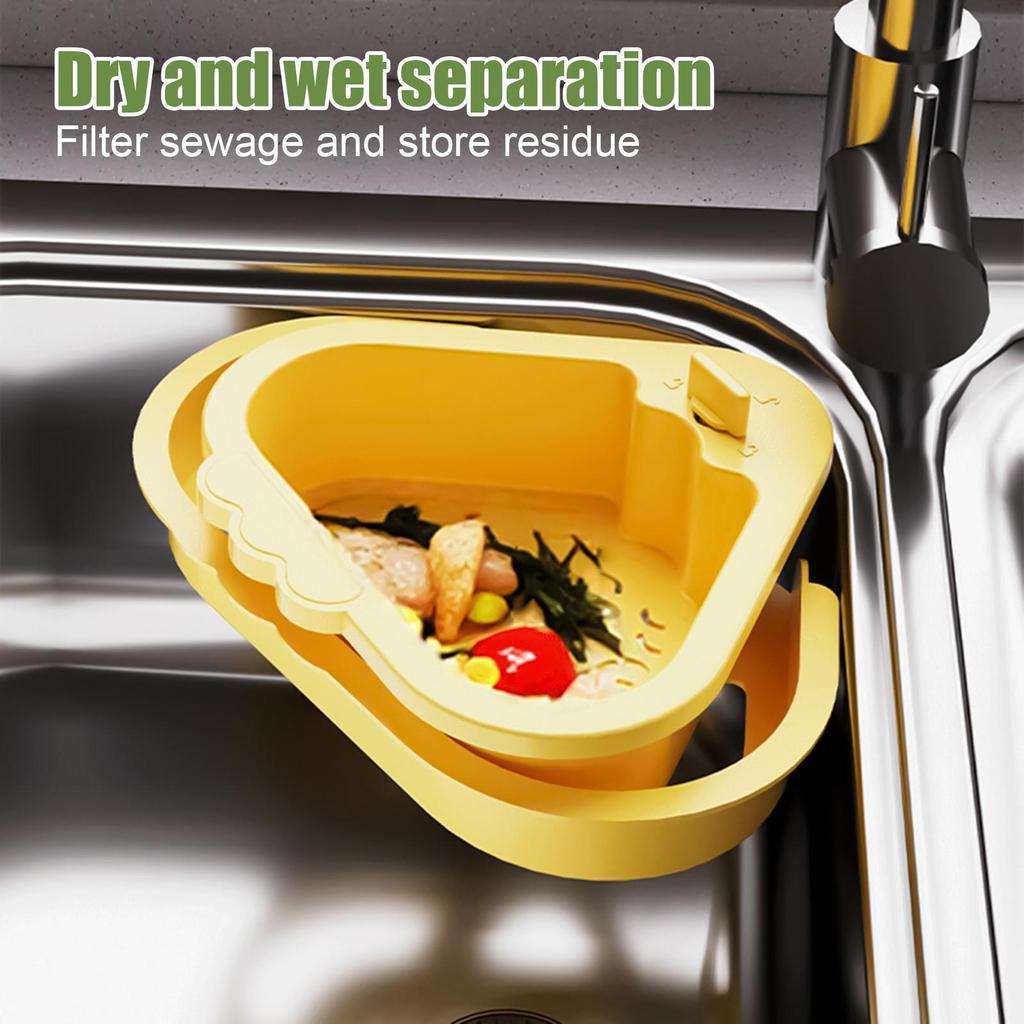 Sink Hanging Strainer Basket Openable Bottom Cover Quickly Drain Kitchen Garbage Filter Detachable Kitchen Accessories
