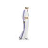 adidas Originals Trefoil Three-Stripe Colorblock Knit Straight Leg Track Pants Women White IY7121