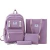 Zaino alla Moda di Grande Capacità Nuovo Stile Versatile Borsa Scolastica per Uomini e Donne Studenti delle Scuole Medie