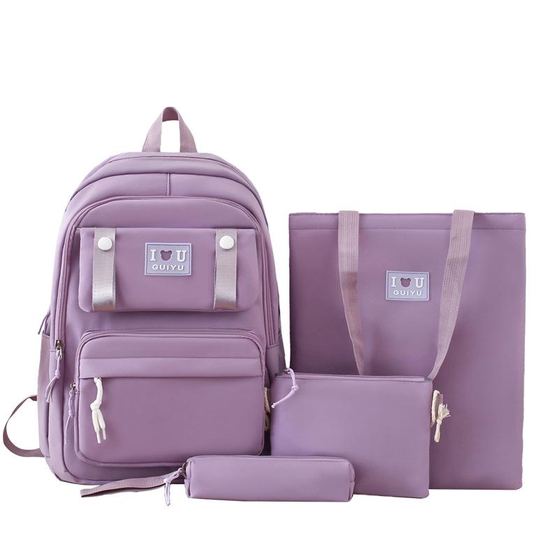 Zaino alla Moda di Grande Capacità Nuovo Stile Versatile Borsa Scolastica per Uomini e Donne Studenti delle Scuole Medie