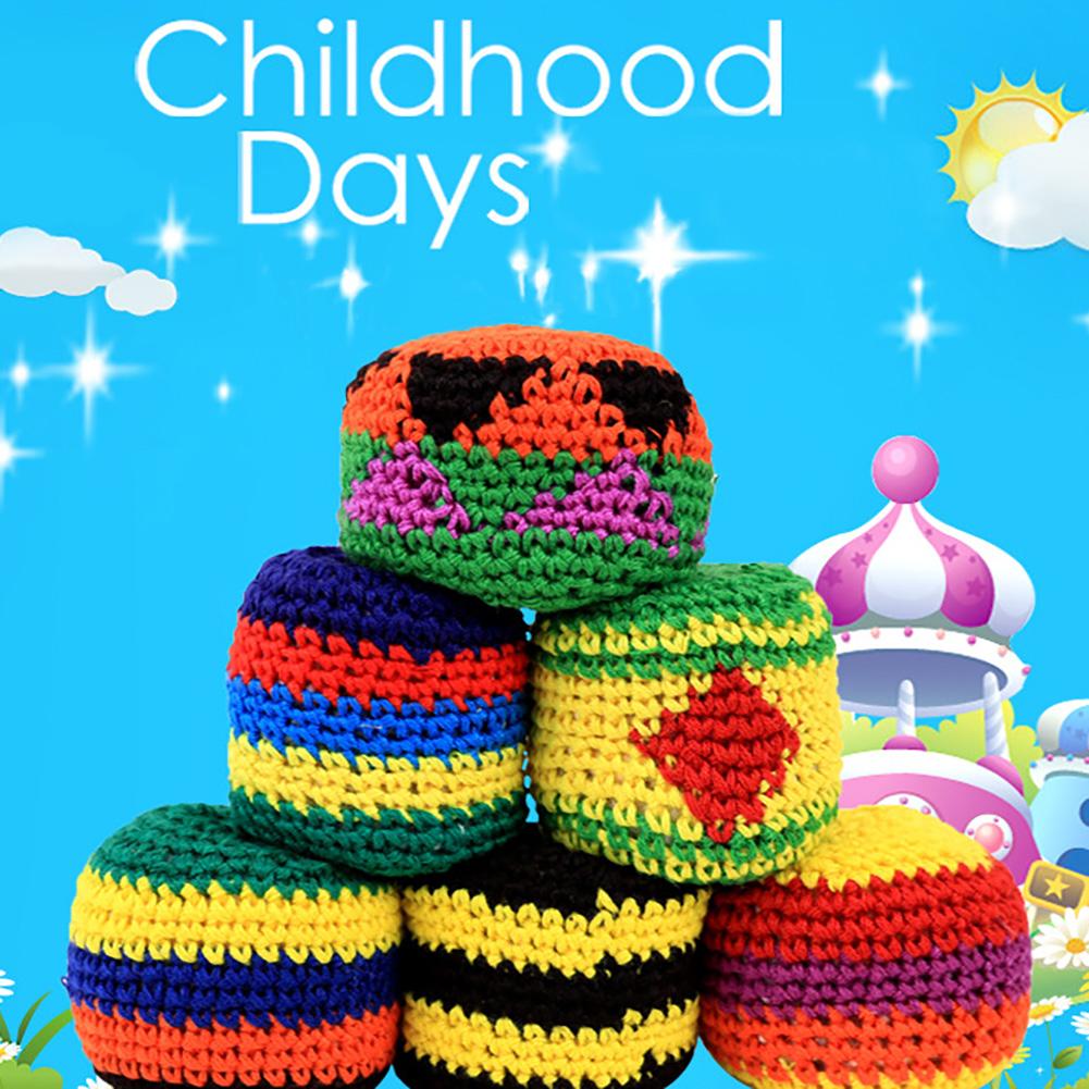 Outdoor Kids Woolen Yarn Sandbag Knitting Balls for Children Game