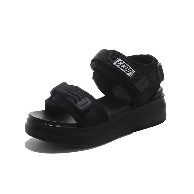 Sports Sandals Women's Summer New Wedge Heel Fashion Muffin Shoes Platform Sole Outer Wear Beach Shoes Women