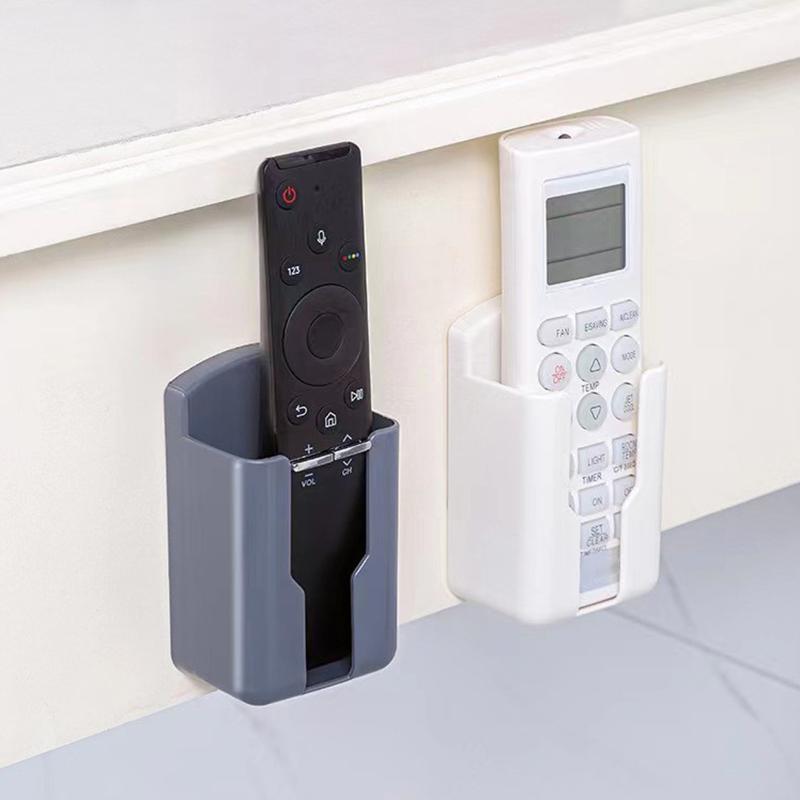 Universal Remote Controller Holder Phone Charging Bracket Air Conditioner Remote Controller Bracket Wall Shelf Mount Stand
