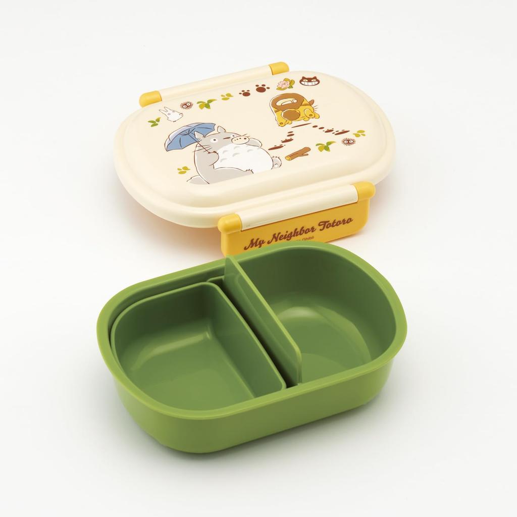 Skater Bento Fluffy Serving Single Made in Dishwasher and Microwave Ghibli Totoro and Catbus for Boys and Girls Kids' Box, Capacity, Tier, 360ml,