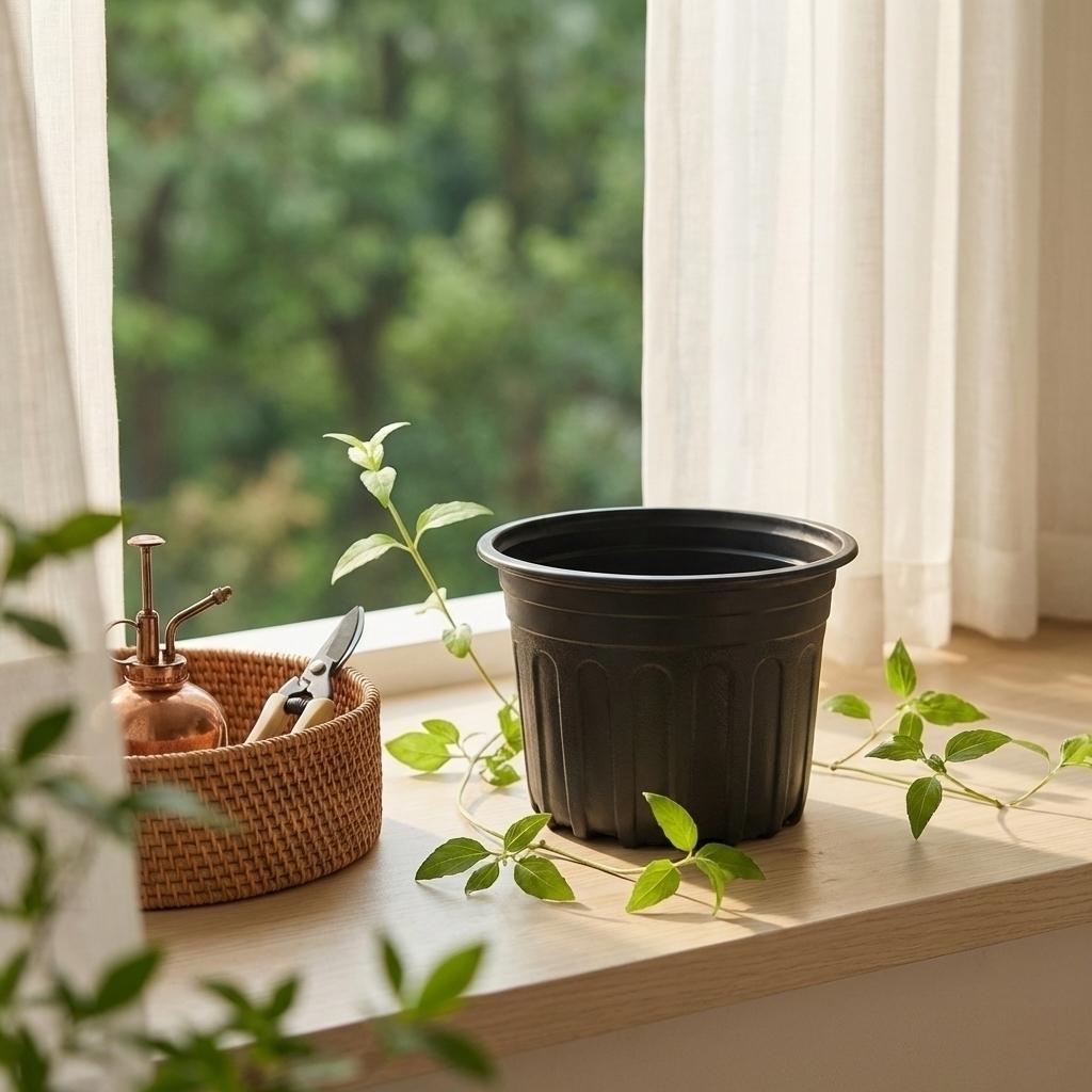 Pflanztöpfe (3,8 l), verdickte, flexible Kunststoff-Anzuchttöpfe mit Löchern, Pflanzgefäße für Sukkulenten, Stecklinge, zum Umpflanzen, für den Hausgarten