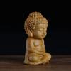 Wood Carving Buddha Statue of Tathagata Cultural and Handicraft Ornaments Wooden Carving Gift Home Desktop Decorations