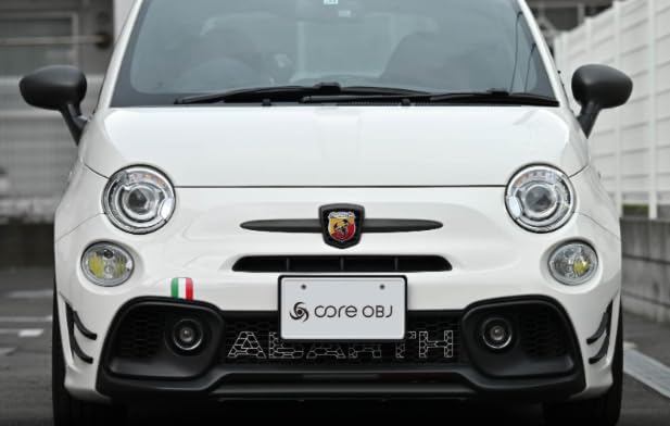 Core OBJ Towing Hook Cover Tricolor Decal Set for ABARTH