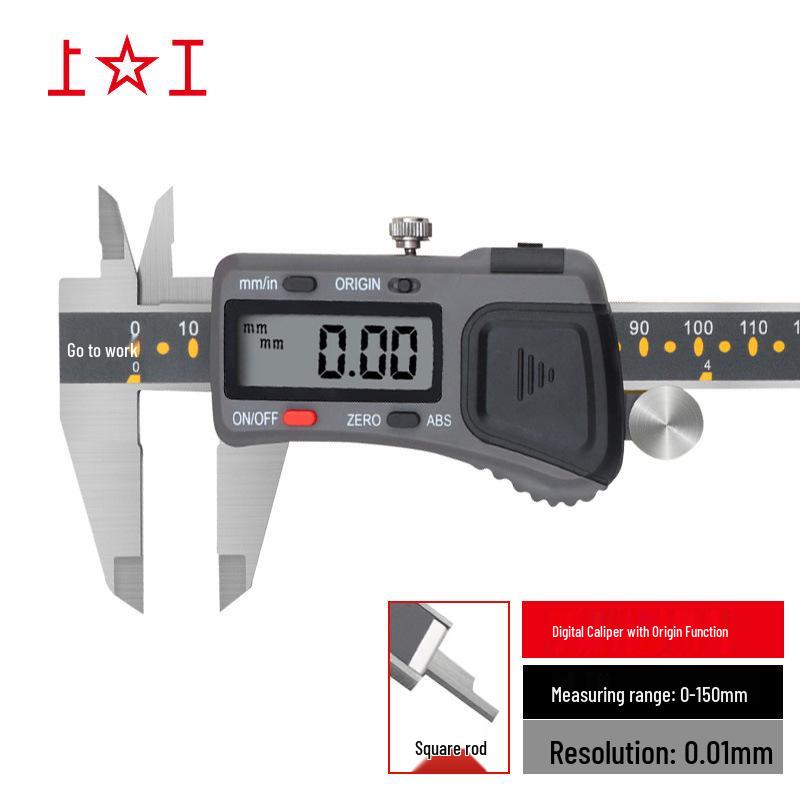 Industrial Digital Vernier Caliper 0-150mm, 0.01mm Precision