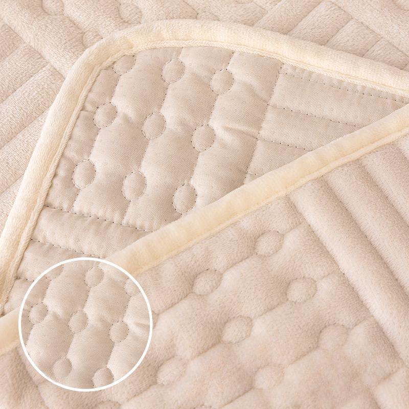 New Sofa Cushion Simple Modern Non-Slip Thickened Fleece Cushion Living Room Sofa Slipcover Cover Cloth