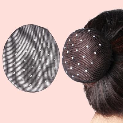 5 Piezas Red para el Cabello Decoración de Pedrería Borde Elástico Invisible Hueca Transparente Fijación del Cabello Antideslizante Danza Ballet