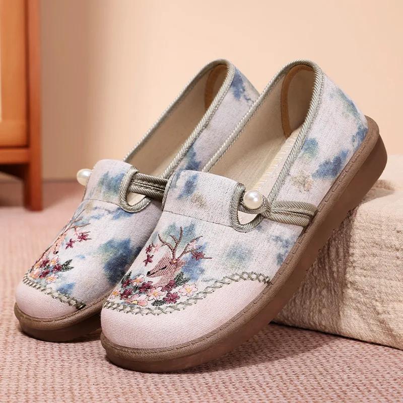 Flat Summer Ladies Footwear with Bow Pink Women's Shoes Slip on Harajuku Design Japanese  Style Casual 2025